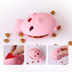 Pet Puzzle Feeder Toy for Dogs & Cats, Interactive Slow Feeder Leakage Toy, Mental Stimulation Chew Toy, Pet Interactive Gadget